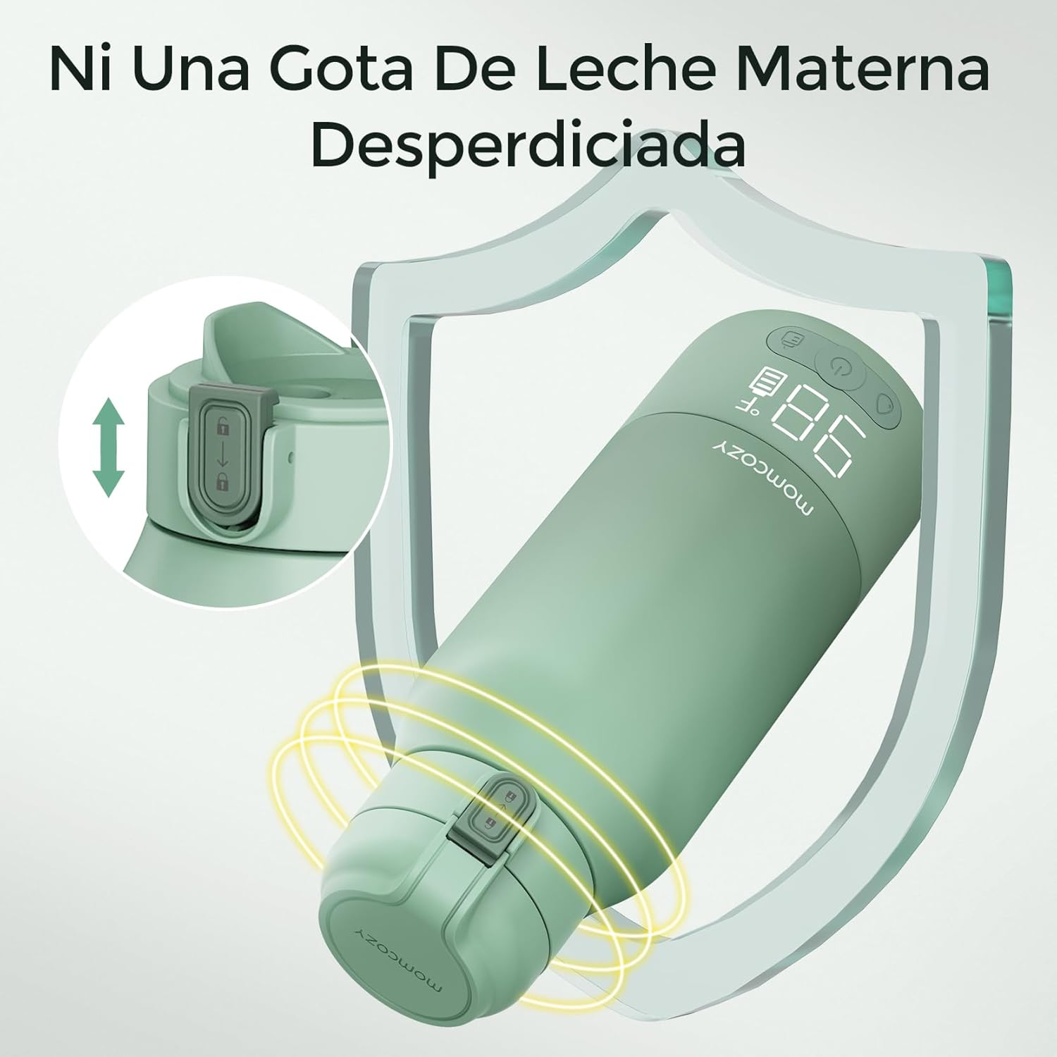 MOMCOZY CALIENTABIB.PORTAT.SIN CABLE MW005 UNICO VERDE