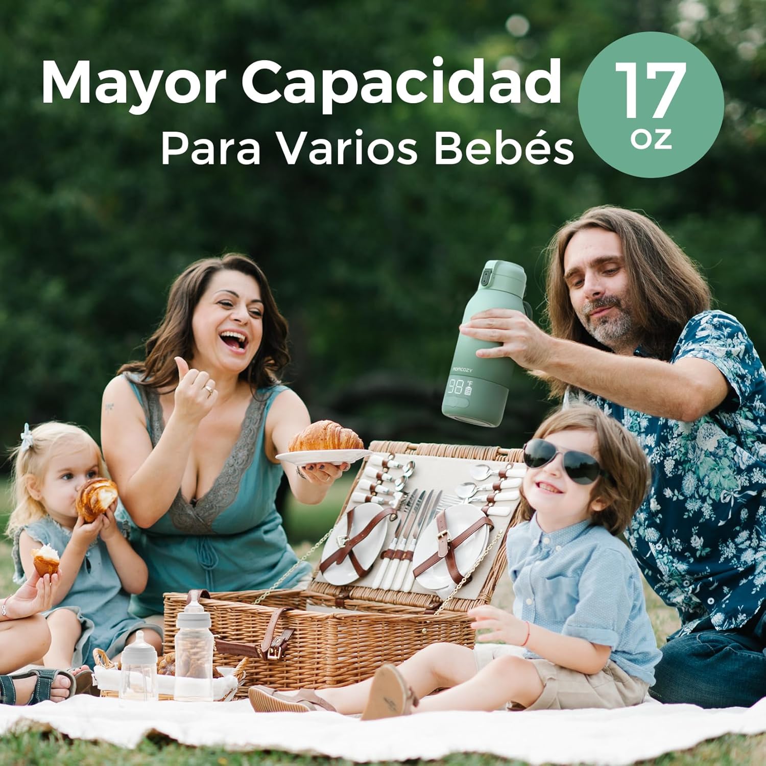 MOMCOZY CALIENTABIB.PORTAT.SIN CABLE MW005 UNICO VERDE