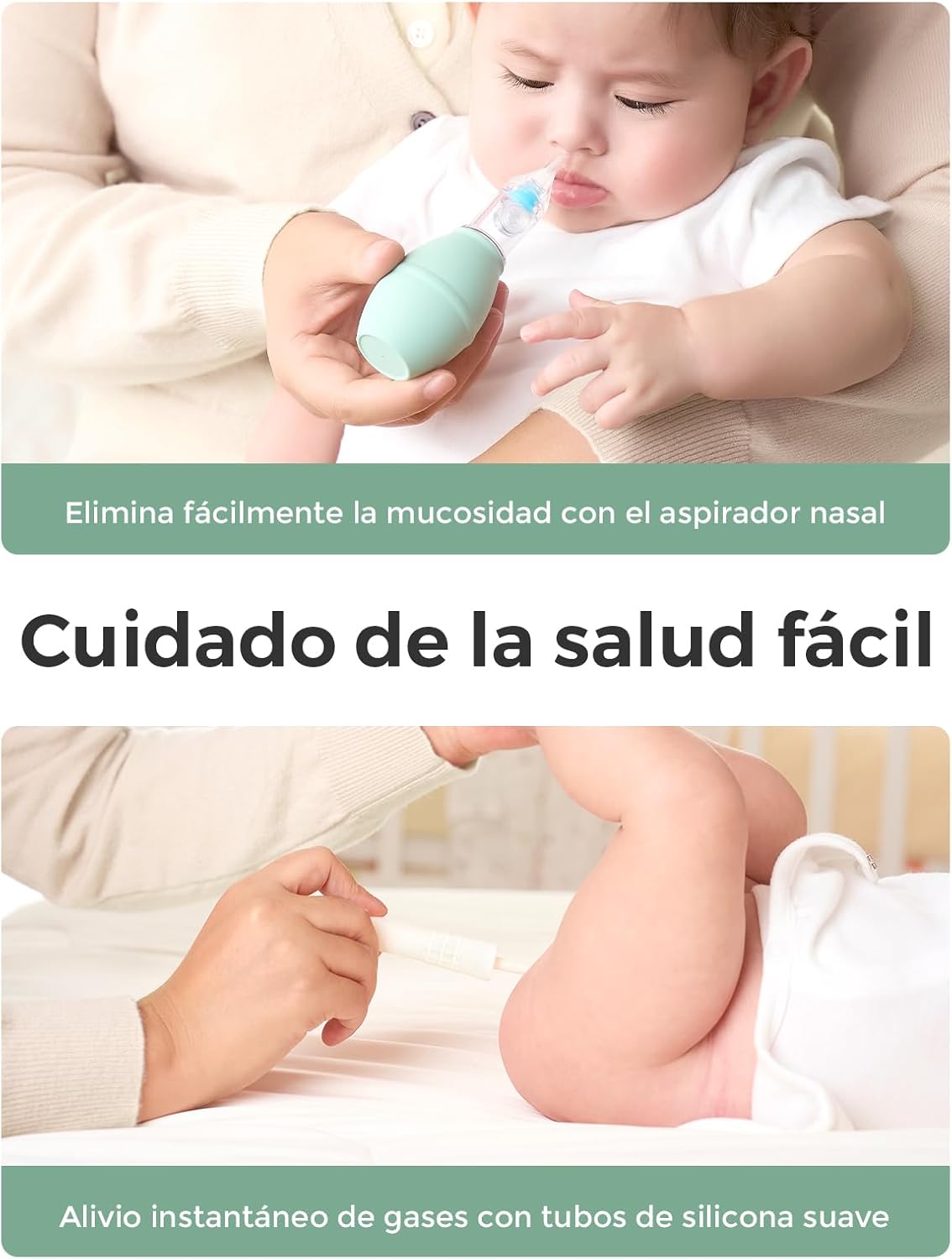 MOMCOZY KIT BASICO CUIDADO DEL BEBE CK17 UNICO VERDE