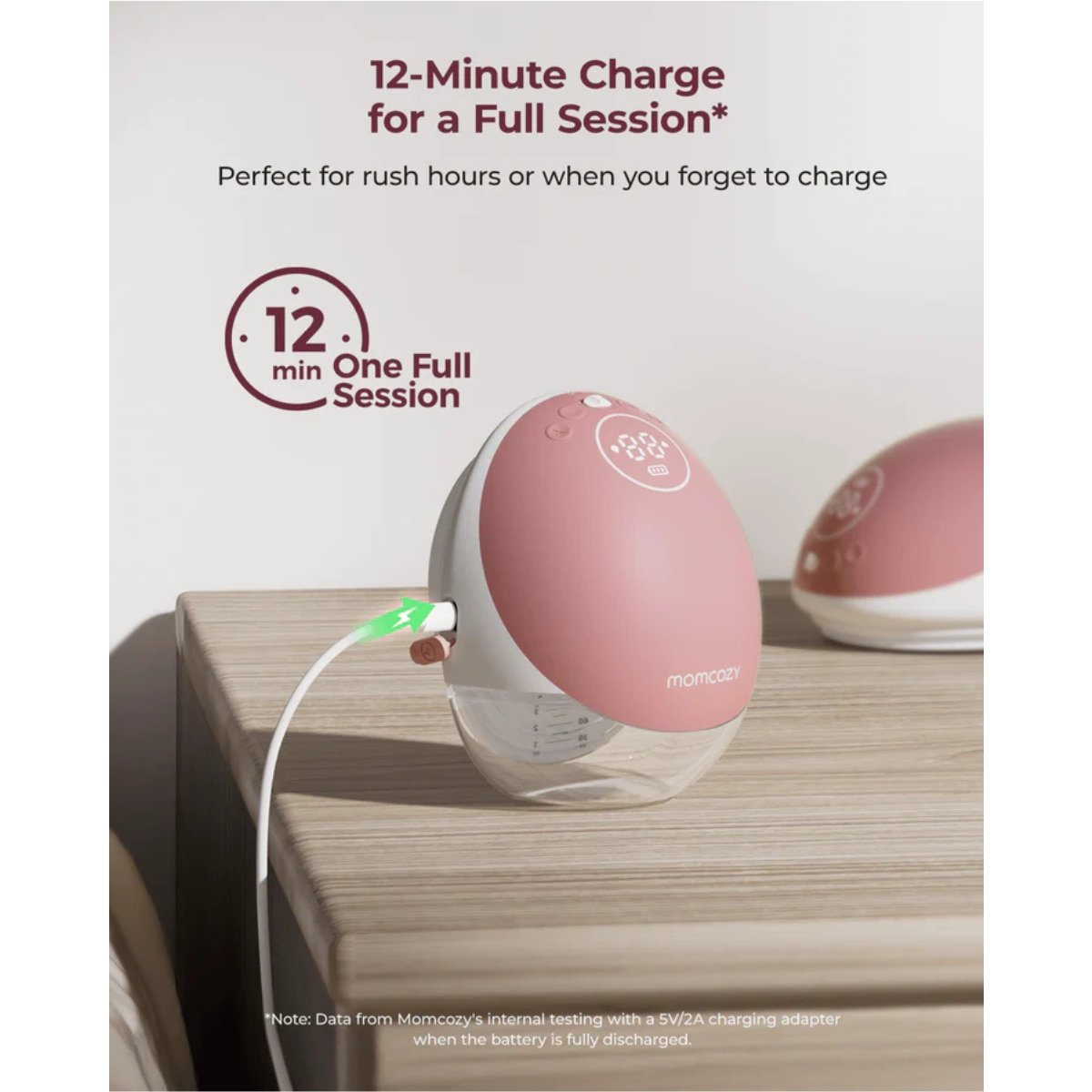 MOMCOZY SACALECHES DOBLE PORTATIL M9 UNICO GRANATE