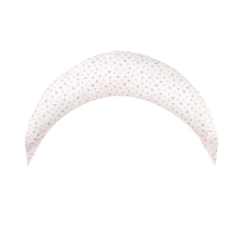 ALMOHADA DE LACTANCIA LUNA 80X185X16CM CALMA ROSA