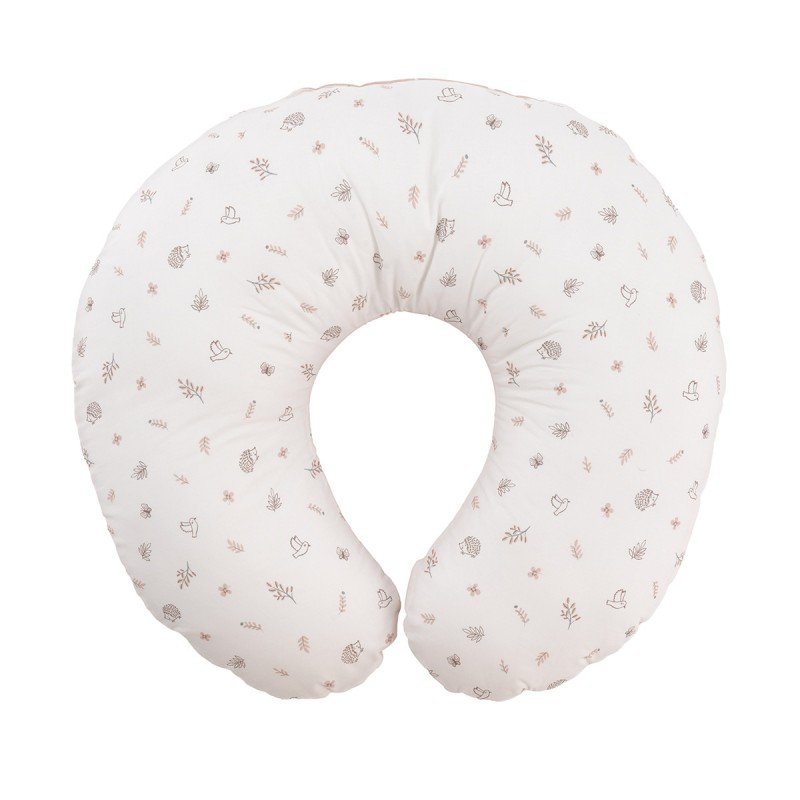 ALMOHADA DE LACTANCIA PEQ. 53X45X10CM CALMA ROSA