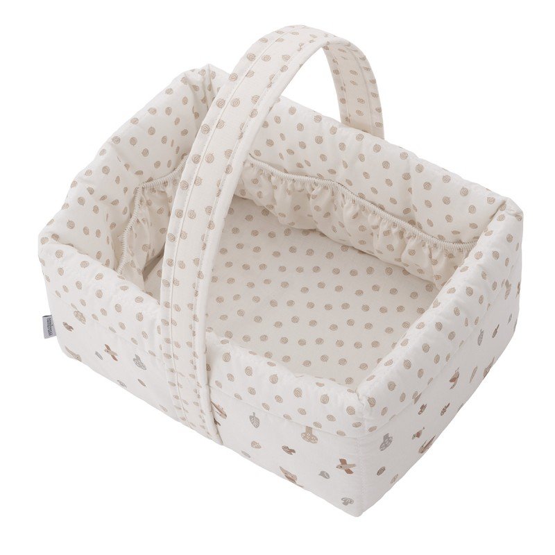 CANASTILLA ACOLCHADA 22,5X29X29CM SENDA BEIGE