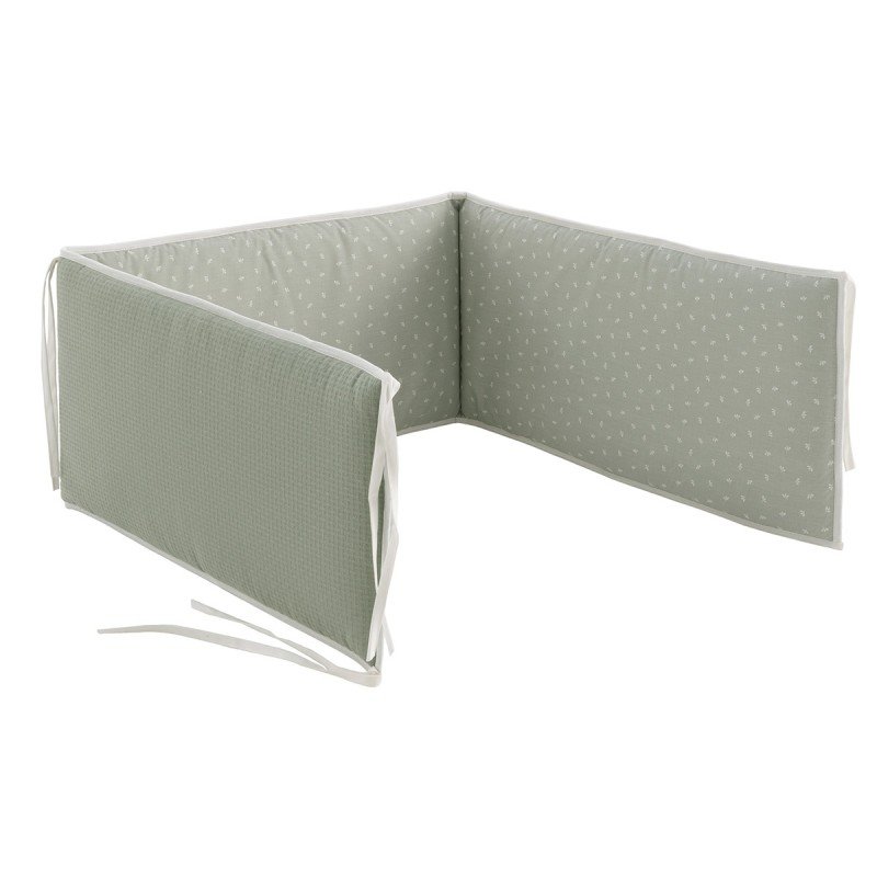 COLCHA+PROTECTOR CUNA 60 60X120X3CM CALMA VERDE
