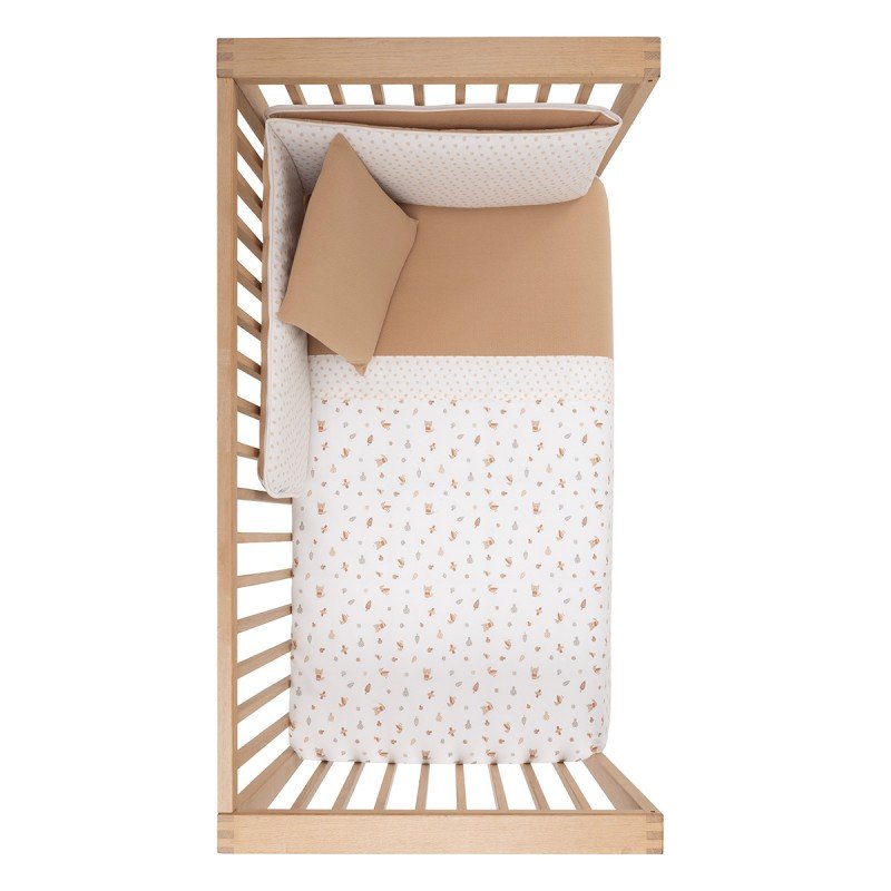 COLCHA+PROTECTOR CUNA 60 60X120X3CM SENDA BEIGE