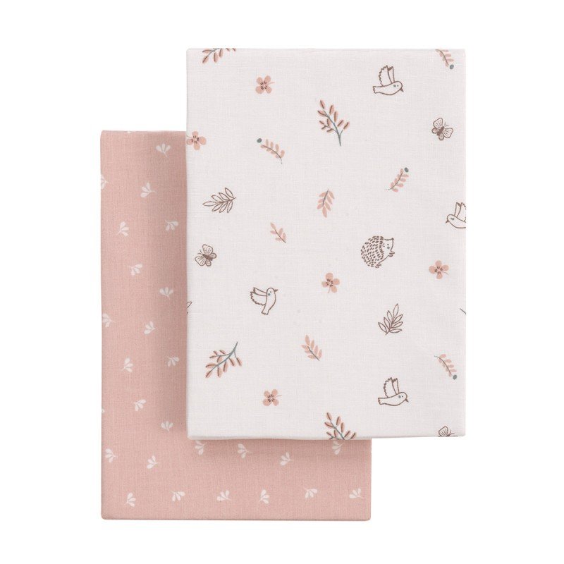 SABANA BAJERA CAPAZO PACK 2 UD. 35x80x7 CM CALMA ROSA