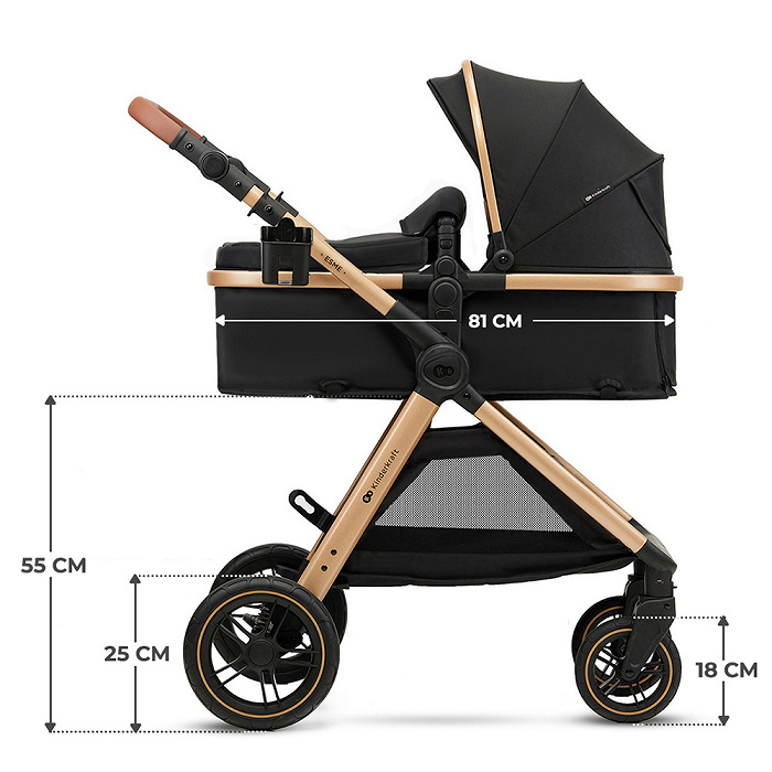 SILLA DE PASEO ESME 3 in 1 MINK PRO 2 BLACK