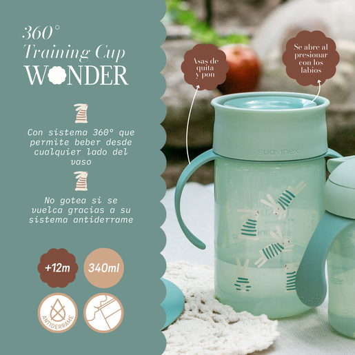 VASO 360° WONDERLAND'26 +12M - 340ml - VERDE
