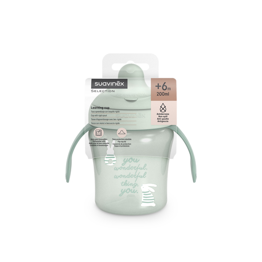 TAZA DE APRENDIZAJE WONDERLAND'26 VERDE (+6M 200ML)