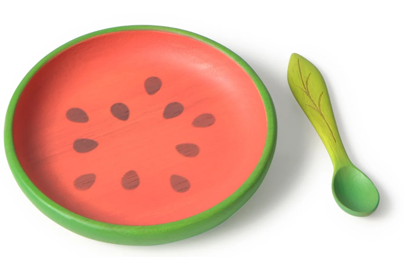 Oli&amp;Carol WALLY THE WATERMELON Bol+Cuchara