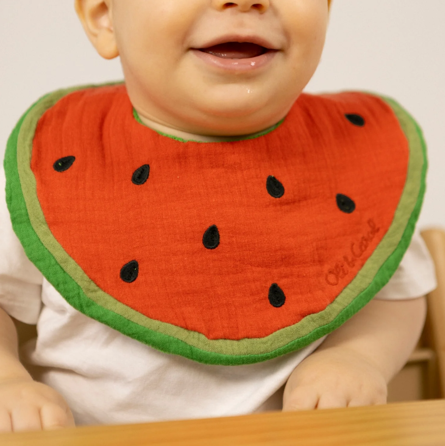 Oli&amp;Carol WALLY THE WATERMELON Babero