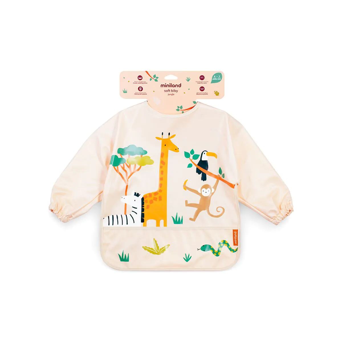 BABERO MANGA LARGA SOFT BIBY JUNGLE