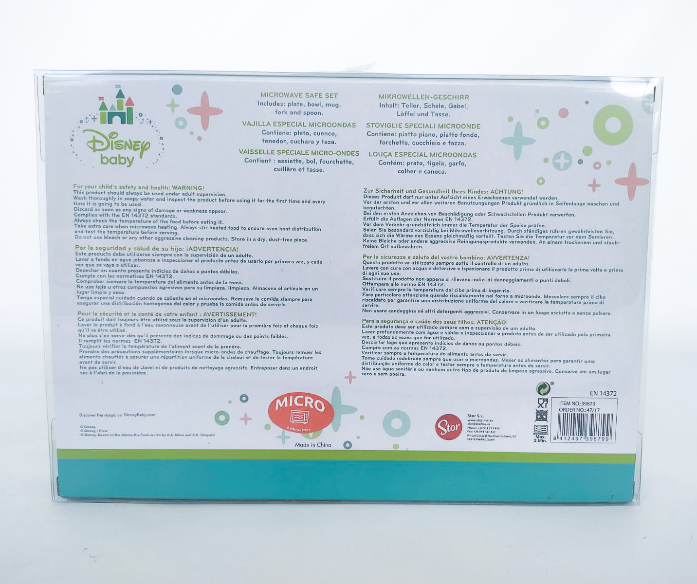 VAJILLA SET MICROONDAS 5 PCS MICKEY