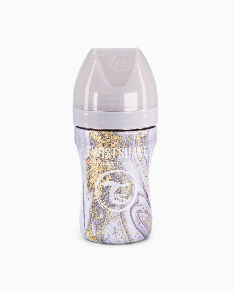 BIBERON ACERO ANTICOL.260ML MARBLE GREY