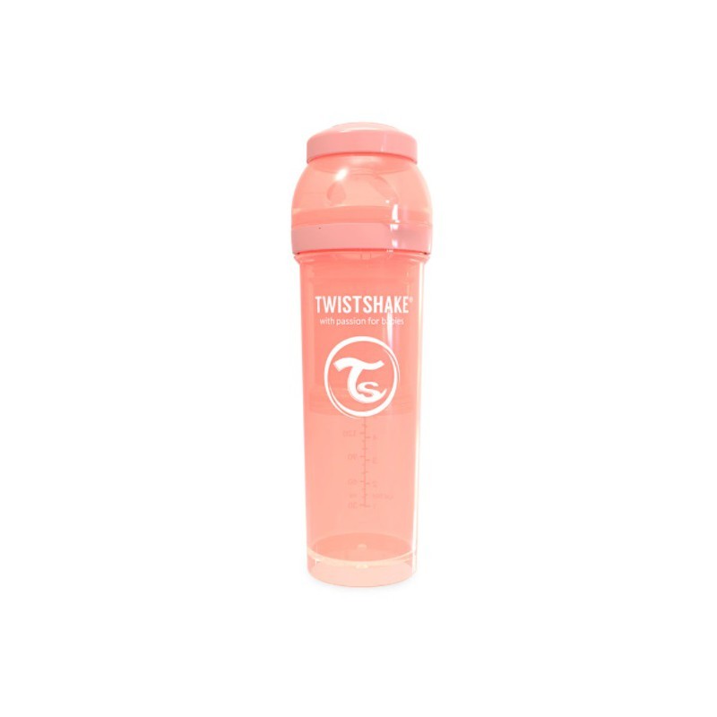 TWISTSHAKE BIBERON 330ML PASTEL ROSA