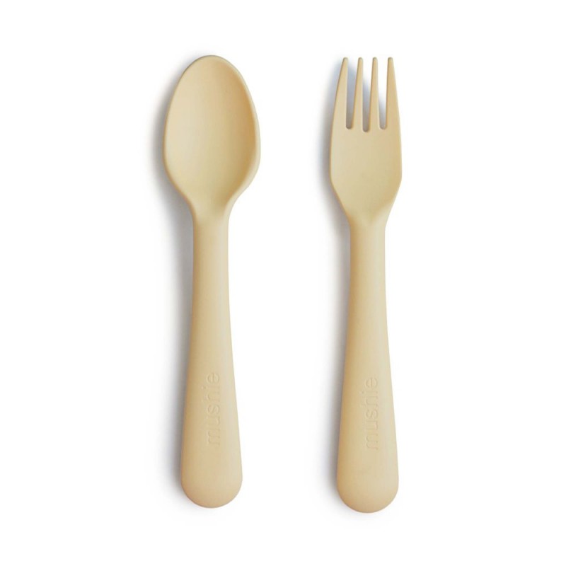 PACK TENEDOR Y CUCHARA SOLID SOFT DAFFODIL