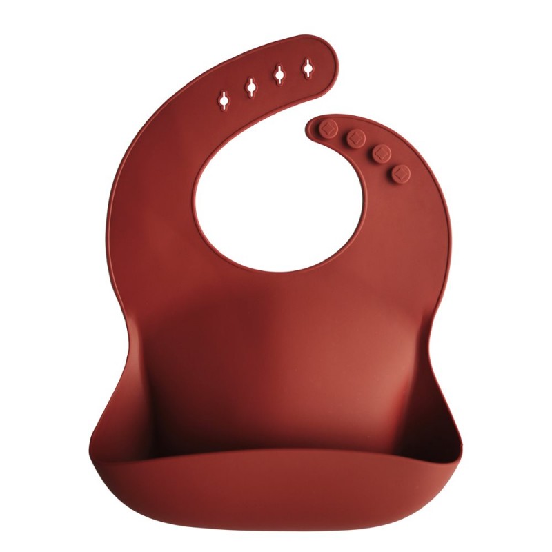 Babero Silicona SOLID Raw Sienna