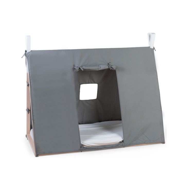 FUNDA PARA CAMA TIPI 140X70 GRIS
