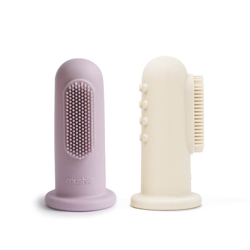 PACK 2 CEPILLOS DE DEDO SOLID SOFT LILAC/IVORY
