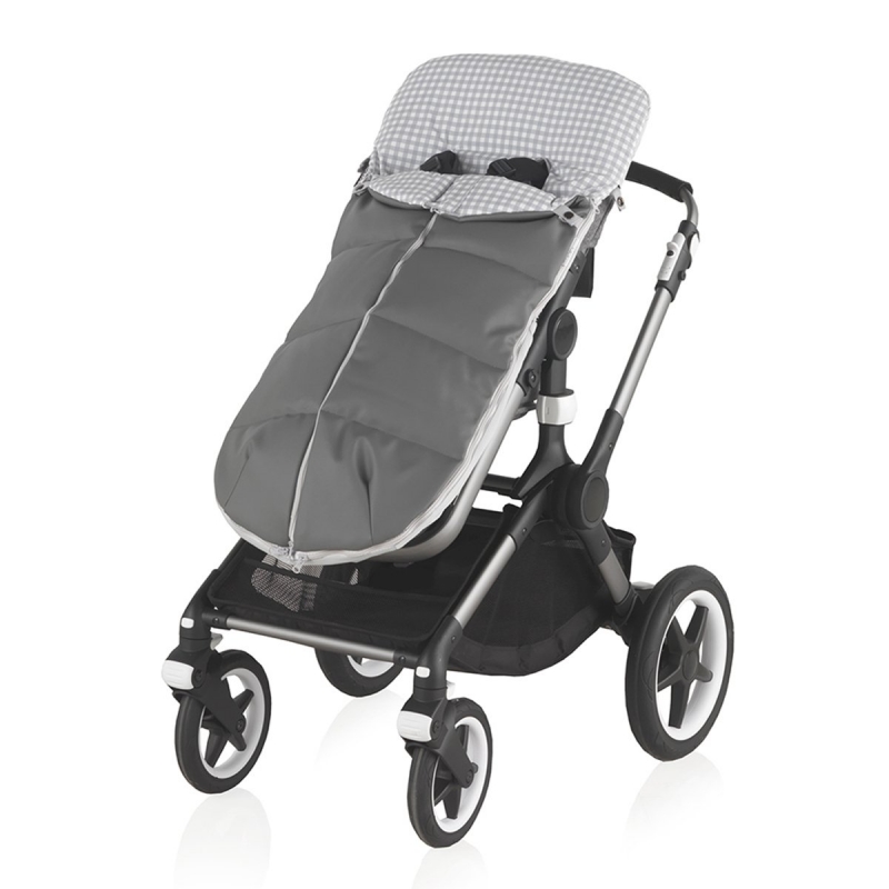 SACO SILLA UNIVERSAL CLASSIC DOLCE VICHY GRIS 45X98X3