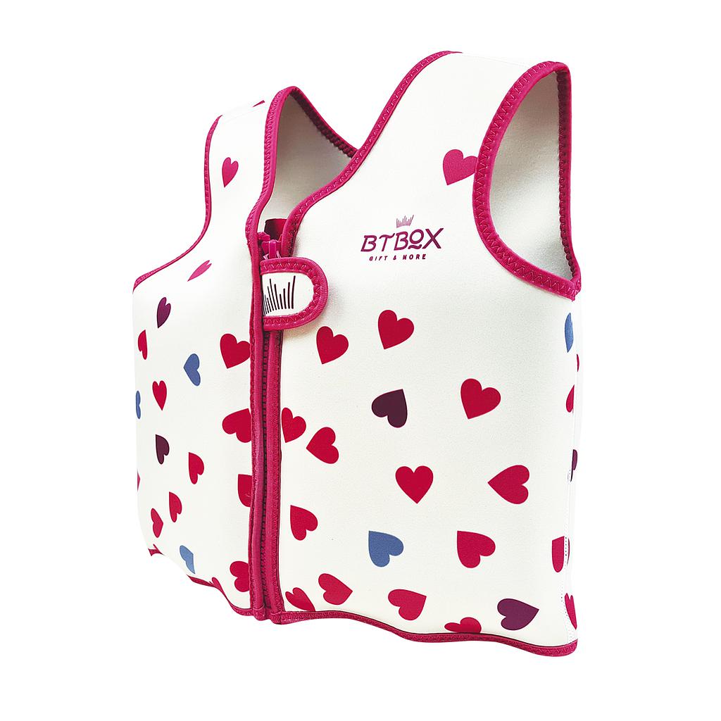 CHALECO FLOTADOR BTBOX SUMMER 2023 CORAZONES 14-20 KG-TALLA S