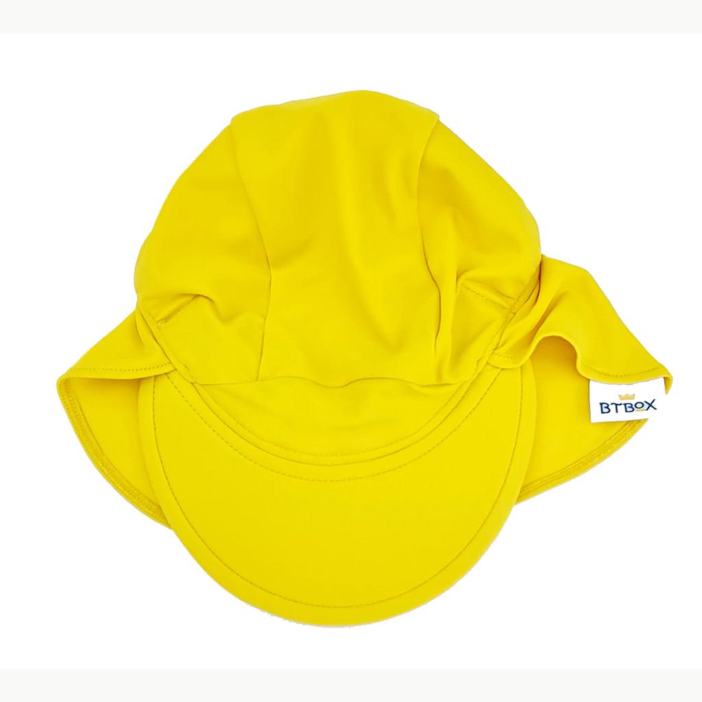 GORRA DE BAÑO BTBOX SUMMER 2023 UPF 50+ LUNARES MOSTAZA-TALLA M / 48-58 CM