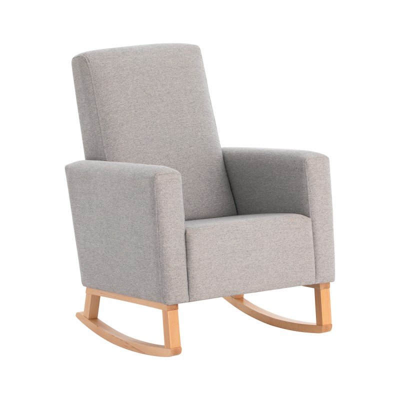SILLON DE LACTANCIA LISO GRIS 68X71.5X93.5CM