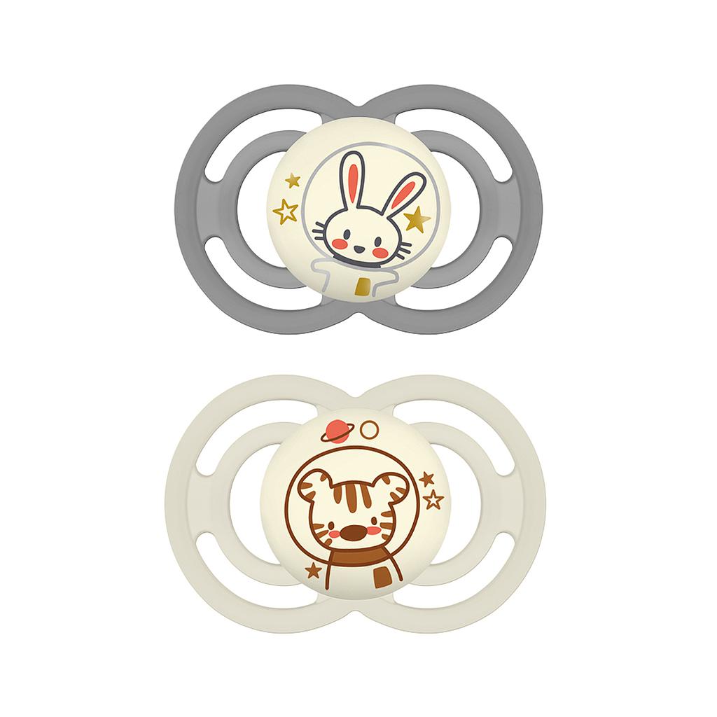 CHUPETE SILICONA PERFECT NIGHT 16M+ UNISEX (2 ud)