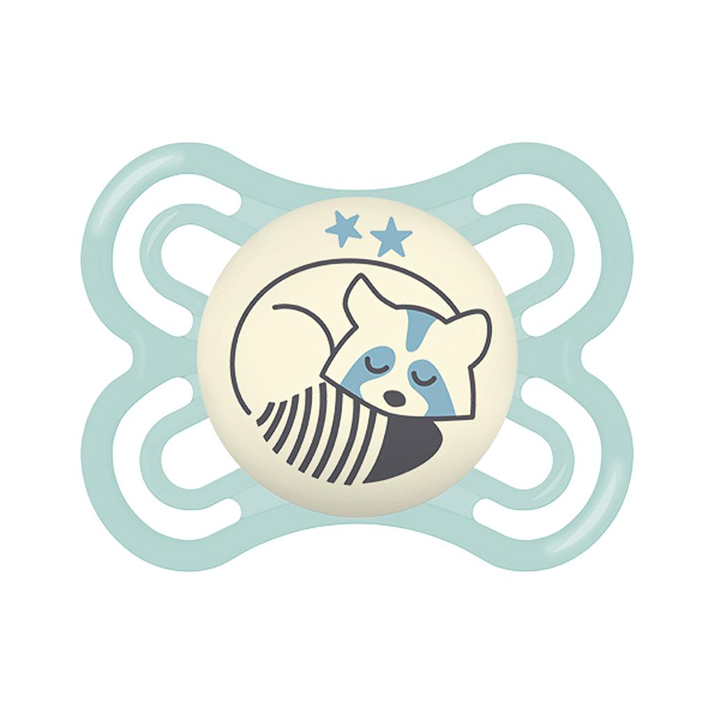 CHUPETE SILICONA PERFECT NIGHT 0M+ AZUL 