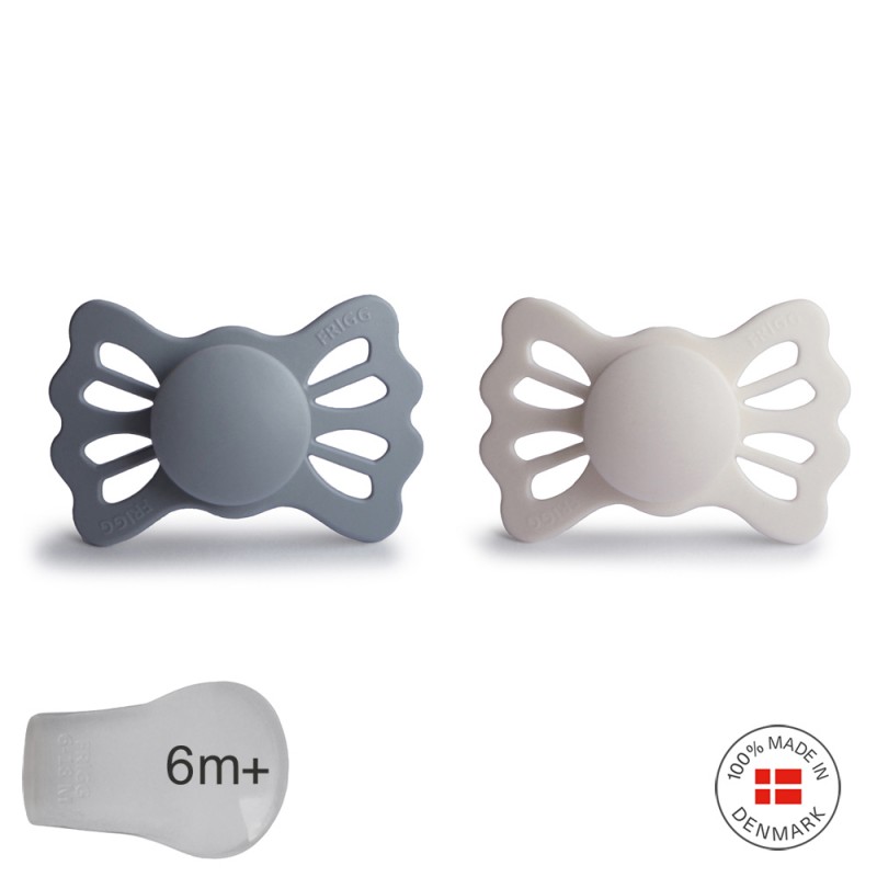 PACK 2 CHUPETES SIMETRIC SILICONA LUCKY GREAT G./SILVER 6M+
