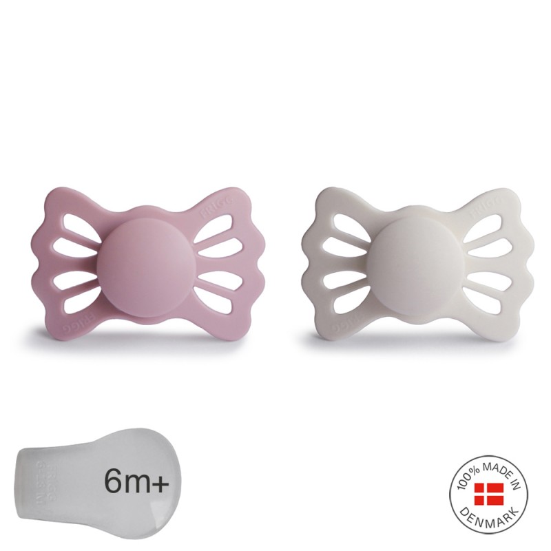 PACK 2 CHUPETES SIMETRIC SILICONA LUCKY PRIMROSE/SILVER 6M+