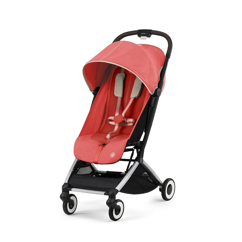 CYBEX ORFEO SILLA DE PASEO SILVER HIBISCUS RED