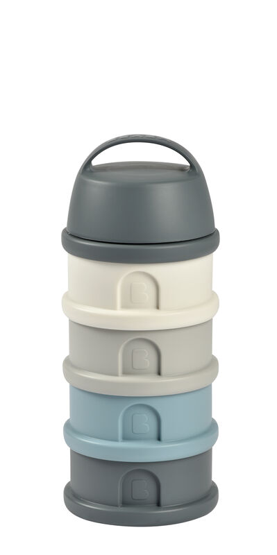 DOSIFICADOR APILABLE 4 COMP. GRIS MINERAL/BLUE