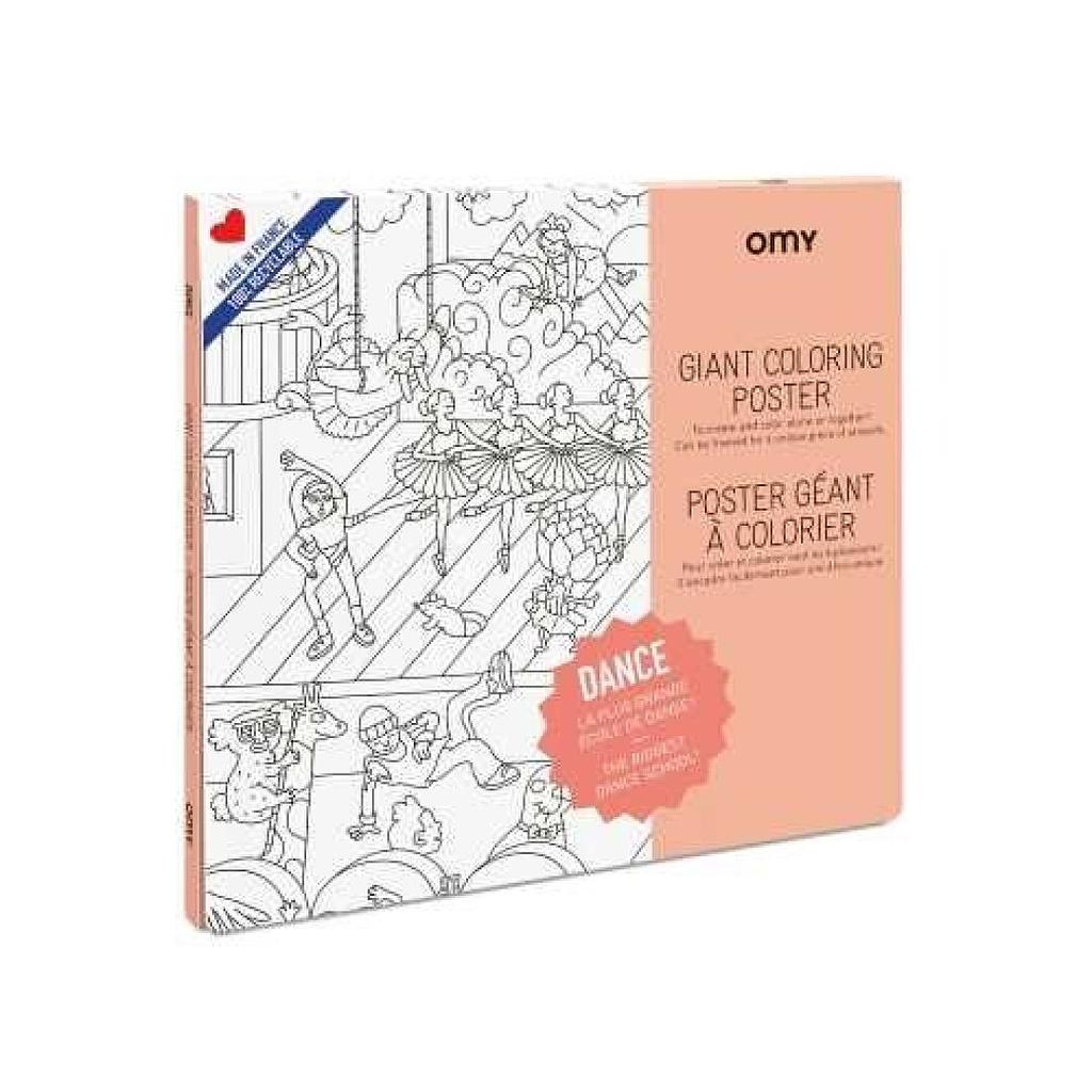 OMY POSTER XL OMY DANCE PARA COLOREAR