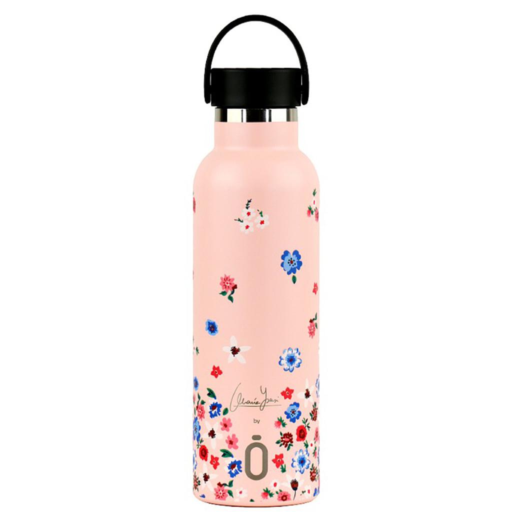 BOTELLA TERMICA RUNBOTT 600ML +TAPON STANDARD MARIA Y ASASI JARDIN ROSA