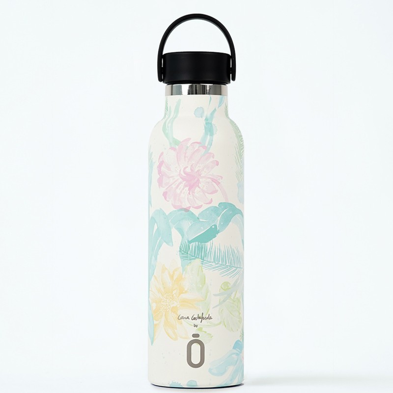 BOTELLA TERMICA RUNBOTT+T.ESTANDAR 600 ML LARA COSTAFREDA FLORES PARAISO