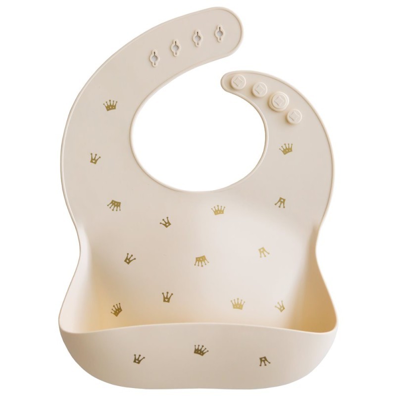 Babero Silicona PRINT Crowns