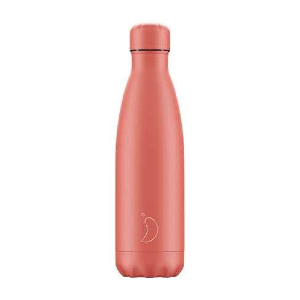 BOTELLA CHILLY'S 500ML PASTEL CORAL MATE TOTAL