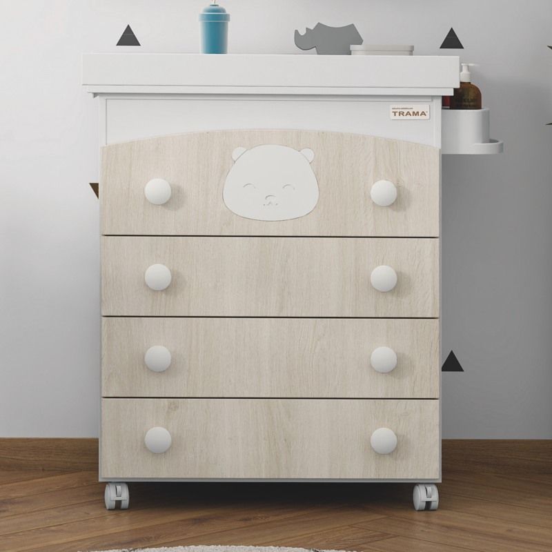 MUEBLE BAÑERA DREAM BEAR ROBLE VERSO/BLANCO