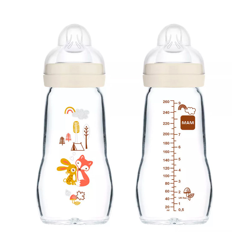 MAM BIBERON CRISTAL FEEL GOOD 260ML NEUTRO