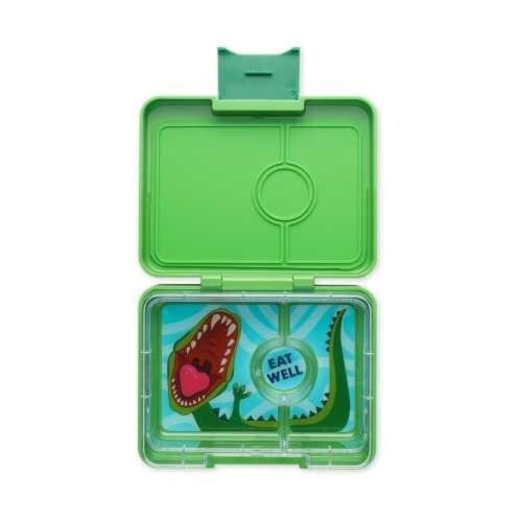 YUMBOX SNACK 3C JURASSIC GREEN+DINOS