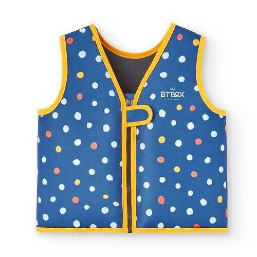 CHALECO FLOTADOR SUMMER 2024 LUNARES NAVY 11-15 KG-TALLA XS SUMMER 2024