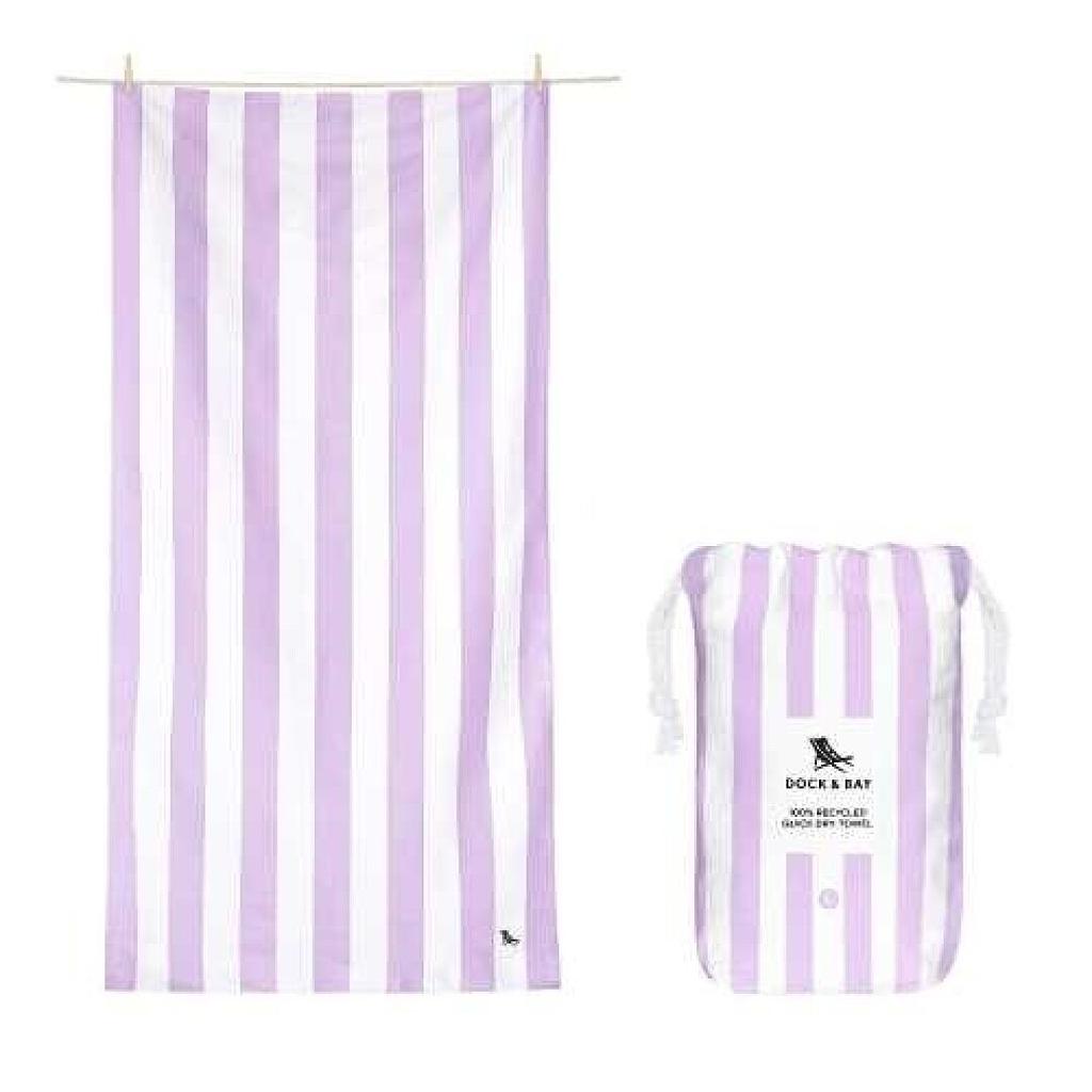TOALLA DOCK&amp;BAY KIDS CABANA LOMBOK LILA 160X90