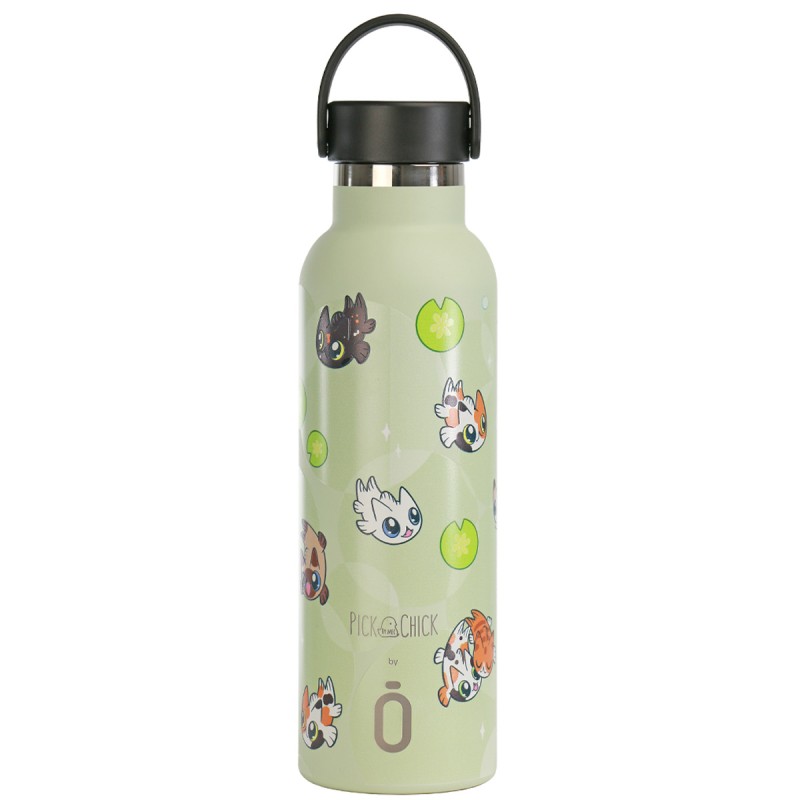 BOTELLA TERMICA RUNBOTT+T.ESTANDAR 600 ML PICK CHICK KAWAII CATS
