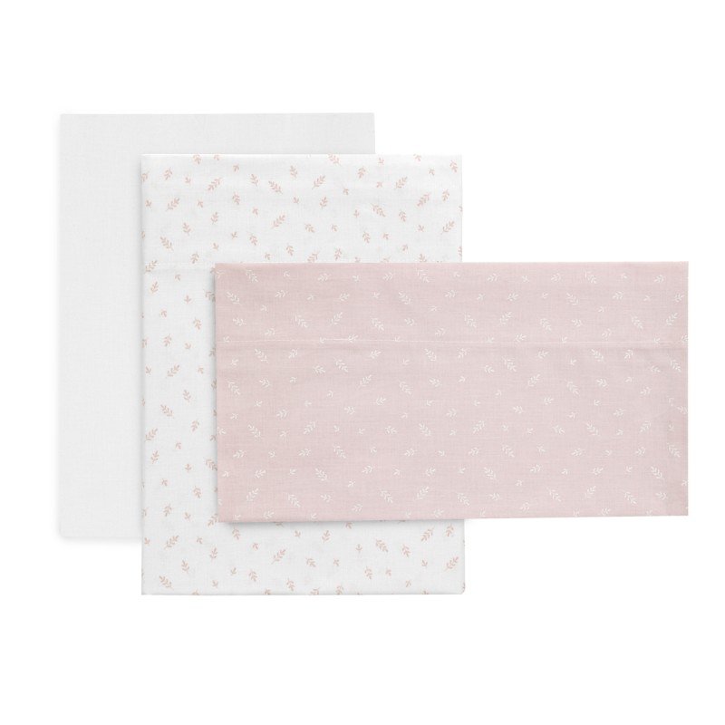 SABANA CUNA 3 PCS (CUNA 60) 100X165 CM FRESCO ROSA