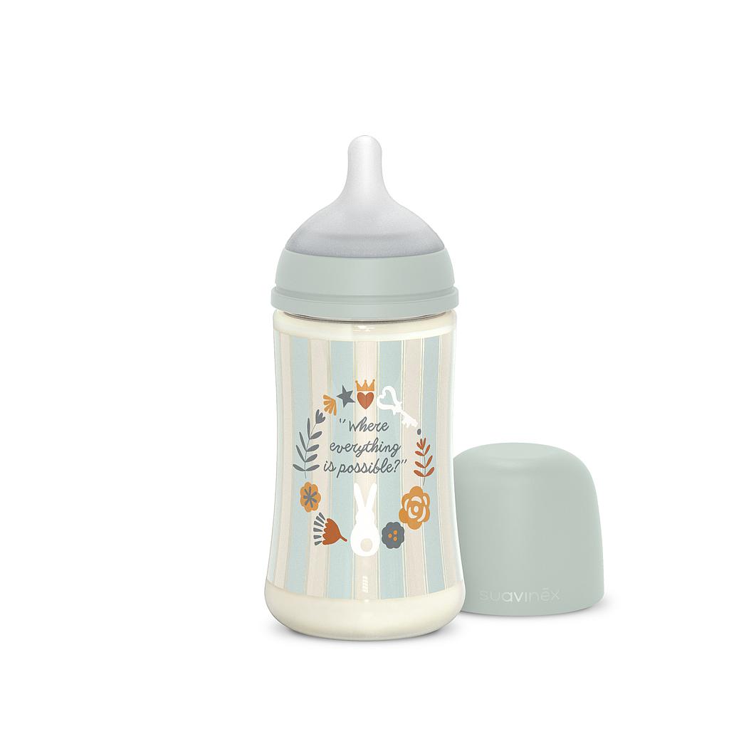 BIBERON Poliamida 270ML WONDERLAND RAYAS AZUL +3M