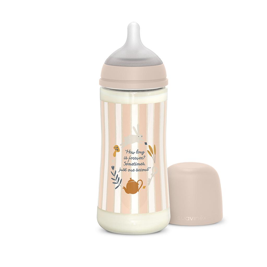 BIBERON Poliamida 360ML WONDERLAND RAYAS ROSA