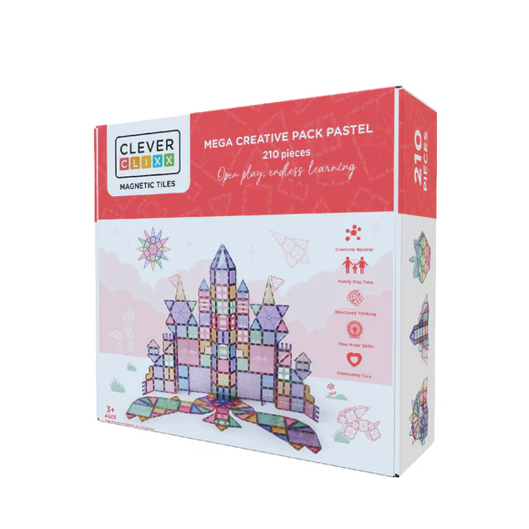CLEVERCLIXX PACK MEGA CREATIVE PASTEL 210 piezas