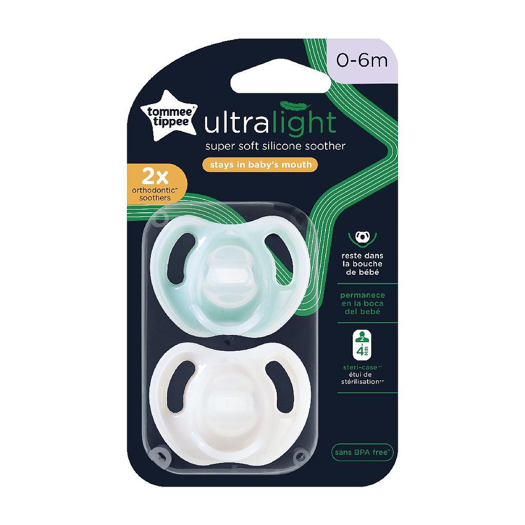 CHUPETE ULTRA LIGHT 0-6M 2 UNDS