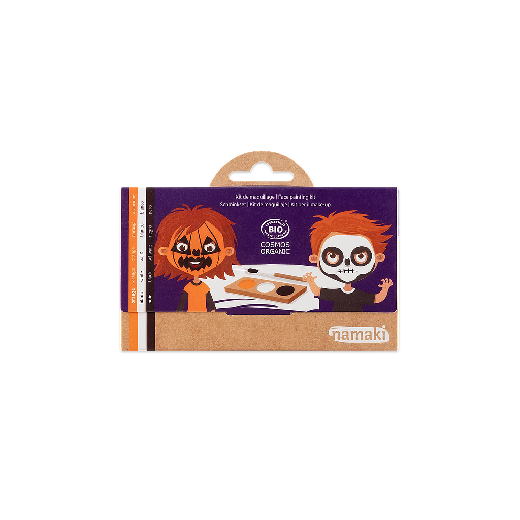 KIT MAQUILLAJE 3 COLORES Calabaza &amp;
Esqueleto